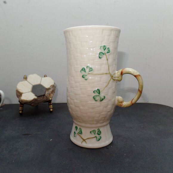 Share Belleek Classic Irish Coffee Mug - Picture 1 of 10